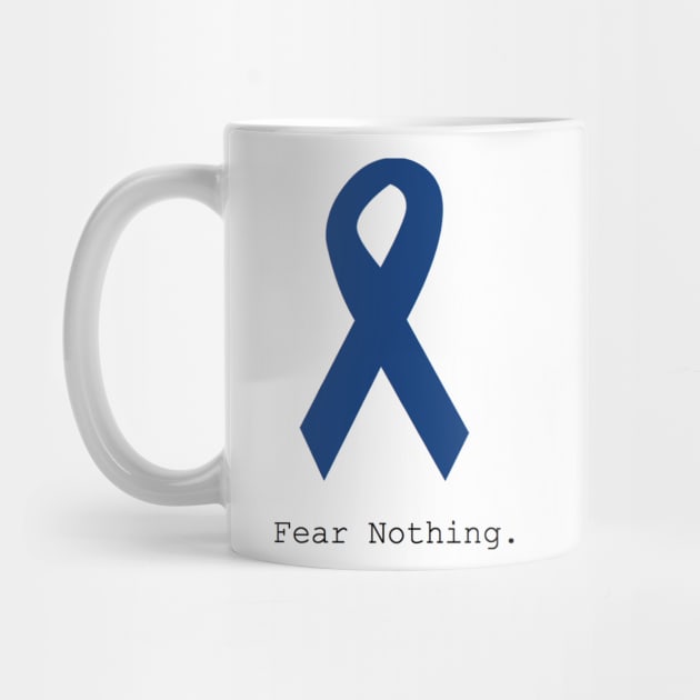 Navy Blue Ribbon. Fear Nothing. by cmckenzie